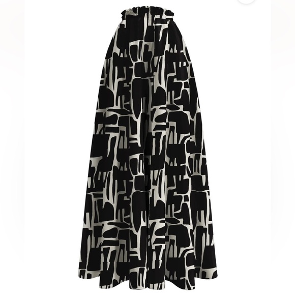 Chic Wide Leg Jumpsuit in Orange and Black - Picture 4 of 10